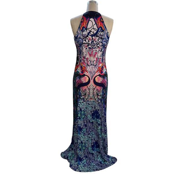 Mary Katrantzou Maxi Dress Size L Siren Print Made in The UK - Picture 6 of 10
